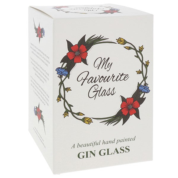 My Favourite Glass Bee Garden Gin Glass