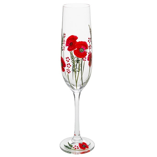 My Favourite Glass Poppy Flute