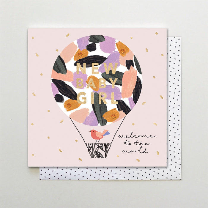 Stop the Clock Baby Girl Hot Air Balloon