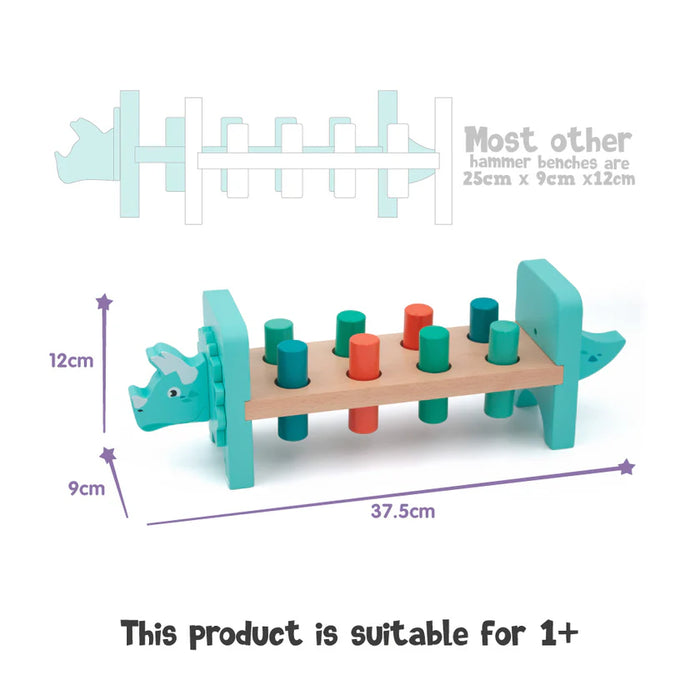 Jumini Dino Triceratops Hammer Bench