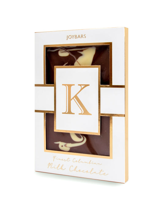 Joypots Luxury Gold Bar Personalised Letter ‘K’