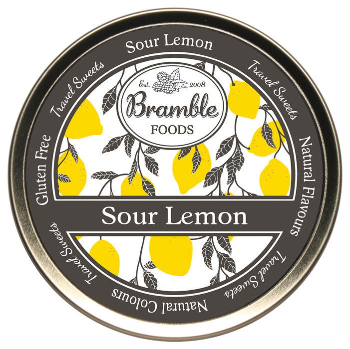 Bramble Mixed Sour Lemon Travel Sweets Tin