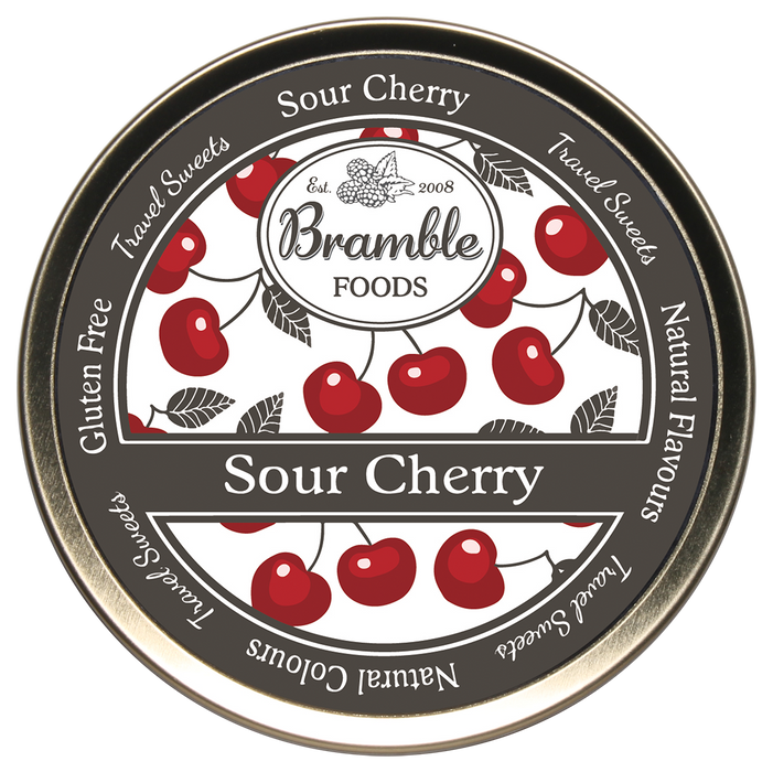 Bramble Sour Cherry Travel Sweets Tin