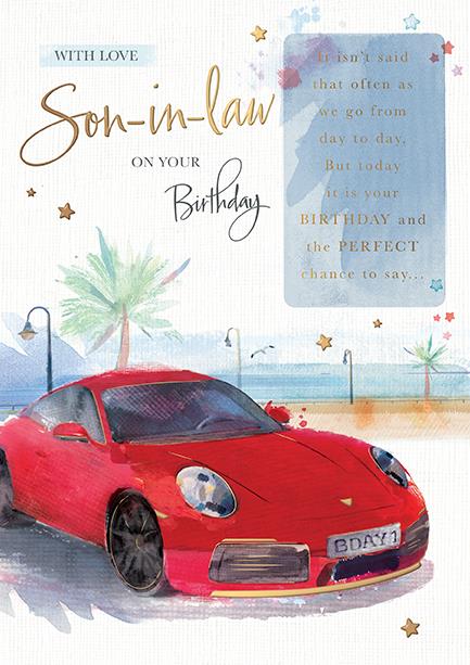 Words & Wishes 'With Love Son-In-Law' Birthday Card