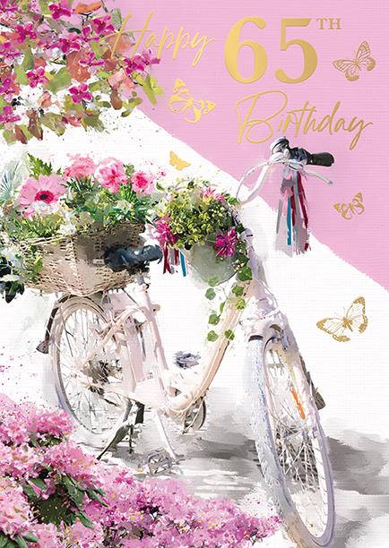 Words & Wishes 'Happy 65th Birthday' Card