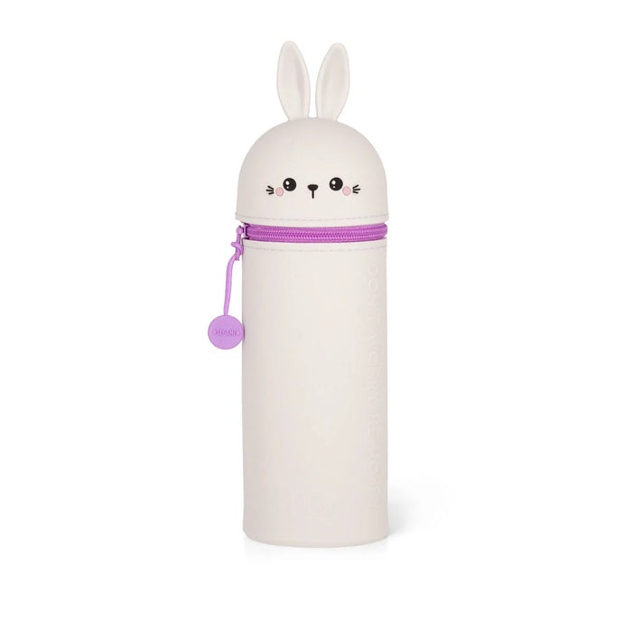 Legami Kawaii 2 in 1 Soft Silicone Bunny Pencil Case