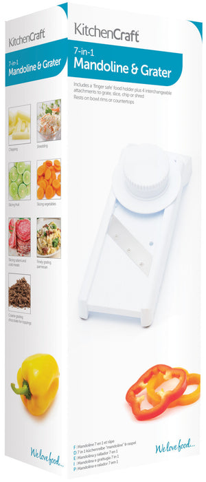 KitchenCraft 7 in 1 Mandoline and Grater Set