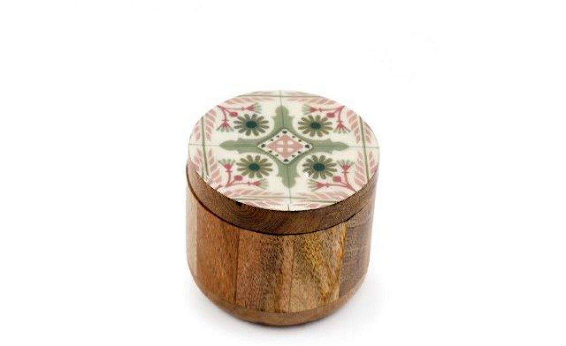 Sifcon Green & Pink Storage Jar Small