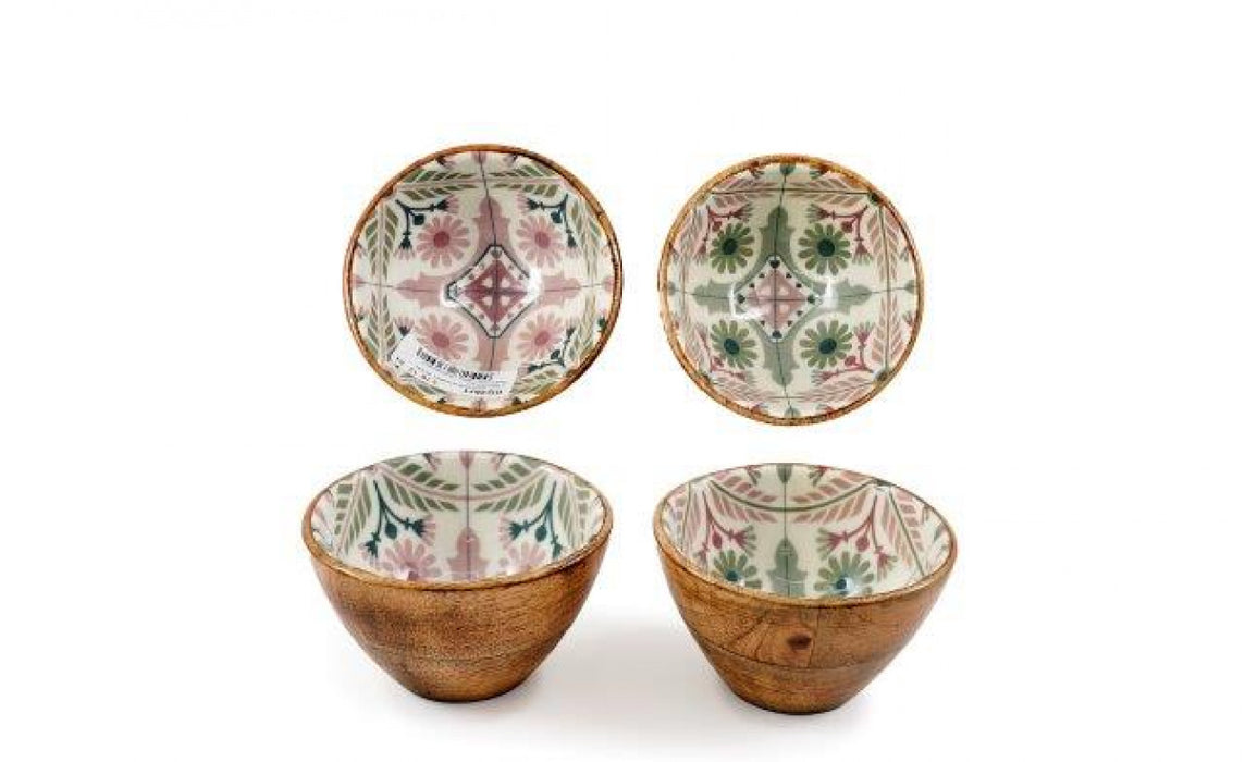 Sifcon Green & Pink Enamel Bowl