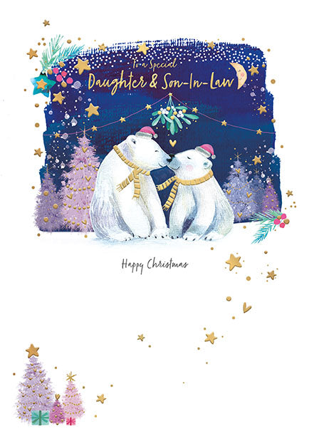 Words N Wishes 'To A Special Daughter & Son In Law' Christmas Card