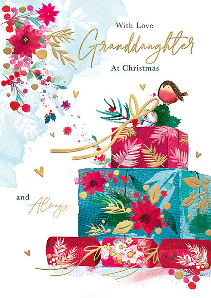 Words N Wishes 'With Love Granddaughter' Christmas Card