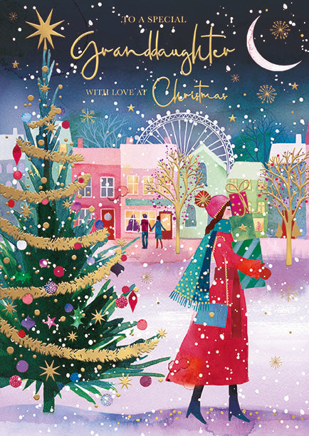 Words N Wishes 'To A Special Granddaughter' Christmas Card