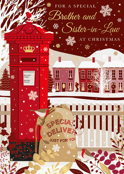 Words N Wishes 'For A Special Brother & Sister In Law' Christmas Card