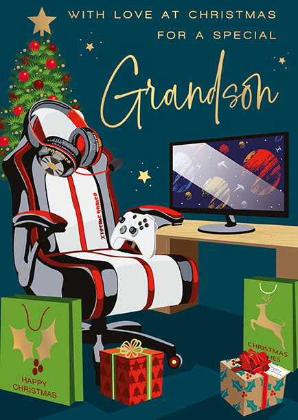 Words N Wishes 'For A Special Grandson' Christmas Card
