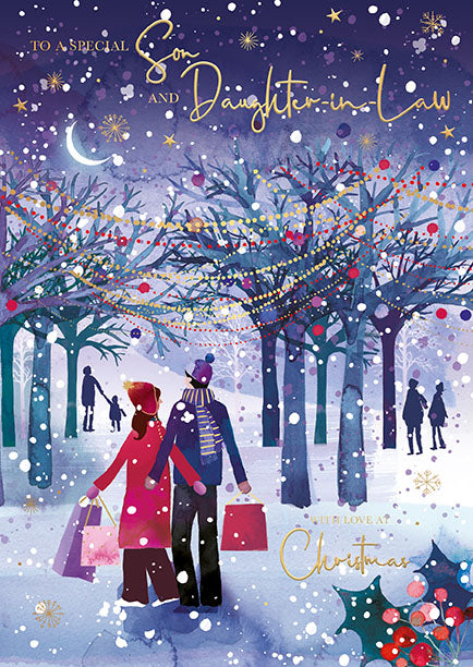 Words N Wishes 'For A Special Son & Daughter In Law' Christmas Card