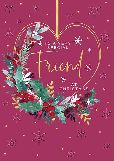 Words N Wishes 'To A Very Special Friend' Christmas Card