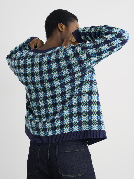 Seasalt Women's Kensa Cardigan In Circlet Maritime Emulsion