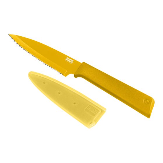 Kuhn Rikon Colori®+ Serrated Paring Knife Yellow