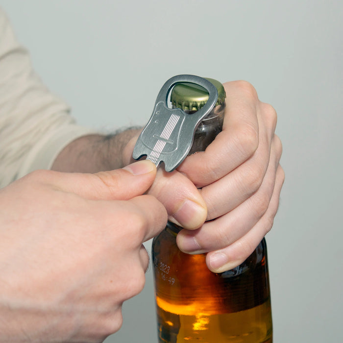 Kikkerland Guitar Keychain Bottle Opener