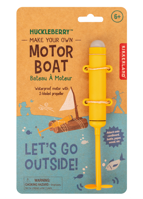 Kikkerland Huckleberry Make Your Own Motor Boat