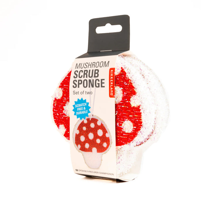 Kikkerland Mushroom Scrub Sponge