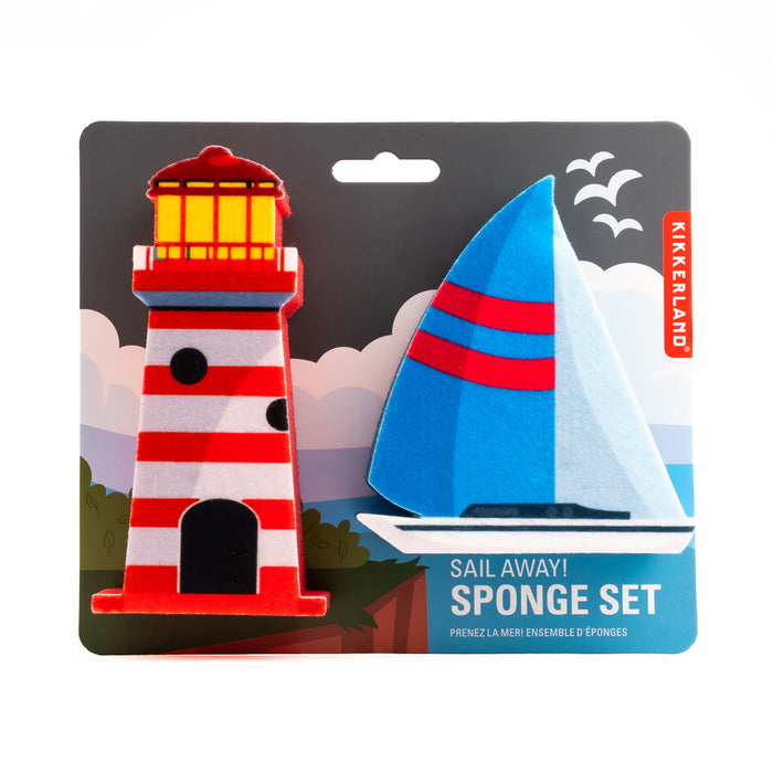 Kikkerland Sail Away! Sponge Set