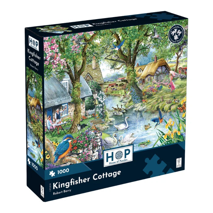 House of Puzzles Kingfisher Cottage 1000 Piece Puzzle