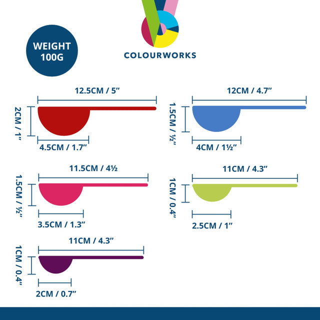 Colourworks 5 Piece Measuring Spoon Set