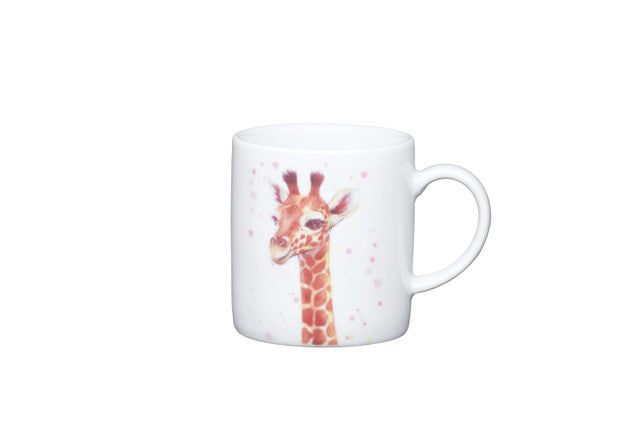 KitchenCraft 80ml Porcelain Watercolour Giraffe Espresso Cup