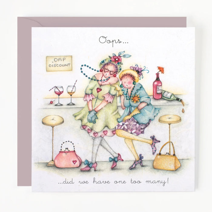 Berni Parker 'Oops' Birthday Card
