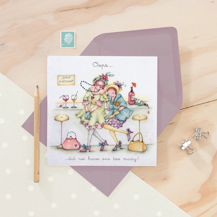Berni Parker 'Oops' Birthday Card
