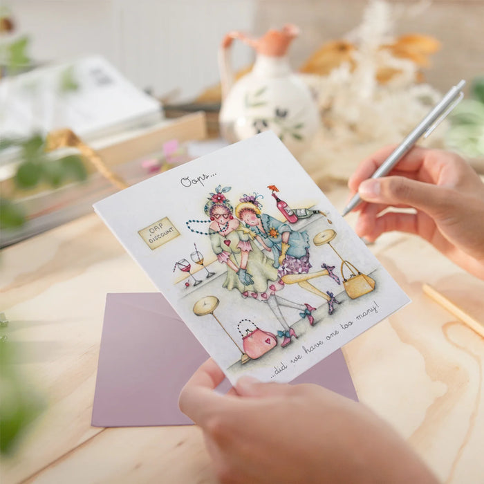 Berni Parker 'Oops' Birthday Card