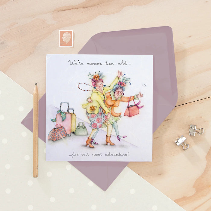 Berni Parker 'Next Adventure' Birthday Card