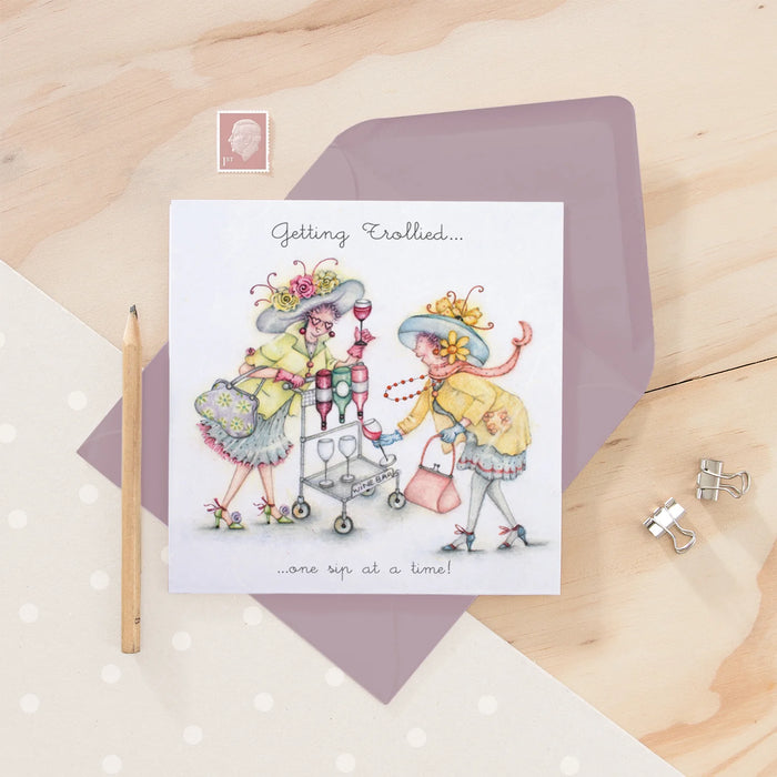 Berni Parker 'Getting Trollied' Birthday Card