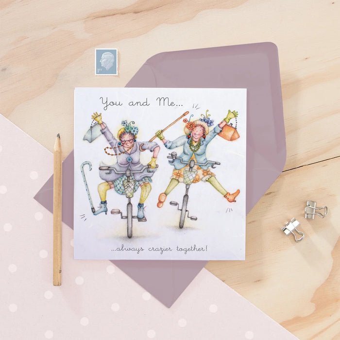 Berni Parker 'Crazier Together' Birthday Card
