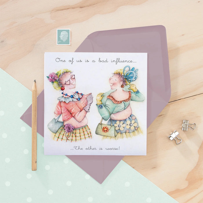 Berni Parker 'Bad Influence' Birthday Card