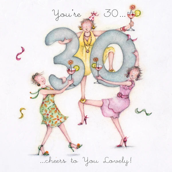 Berni Parker 'You're 30' Birthday Card