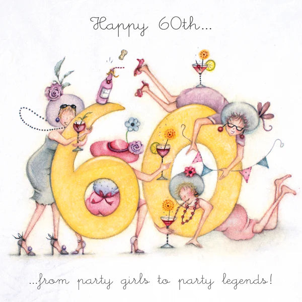 Berni Parker 'Happy 60th' Birthday Card