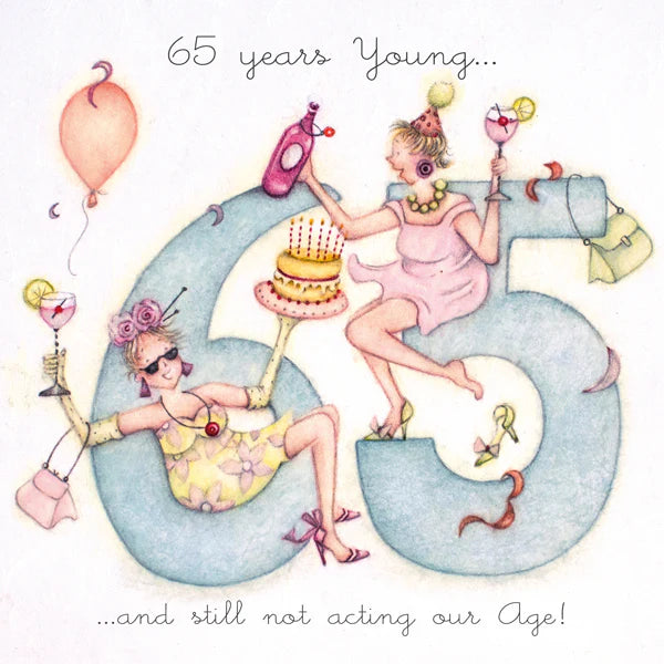 Berni Parker '65 Years Young' Birthday Card