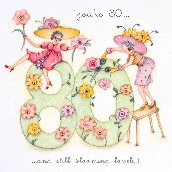 Berni Parker 'You're 80' Birthday Card