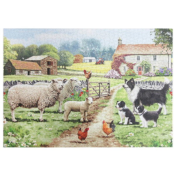 Macneil Studios Collie & Sheep Jigsaw Puzzle