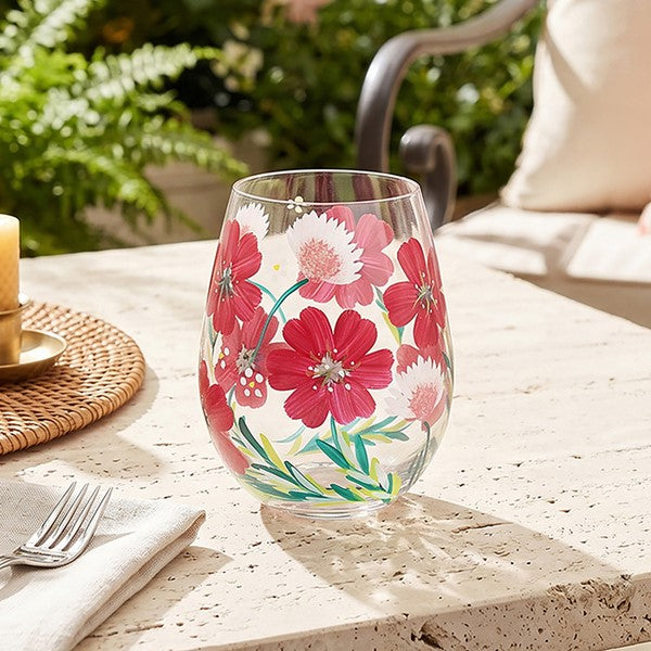 Hand Painted Handpainted Stemless Poppies