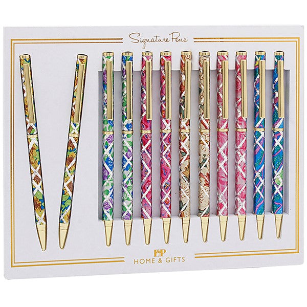 Laser Cut Pen Floral Swirl