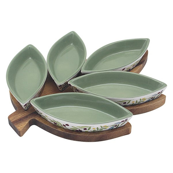 Olive Grove Snack Dishes 5 Dish