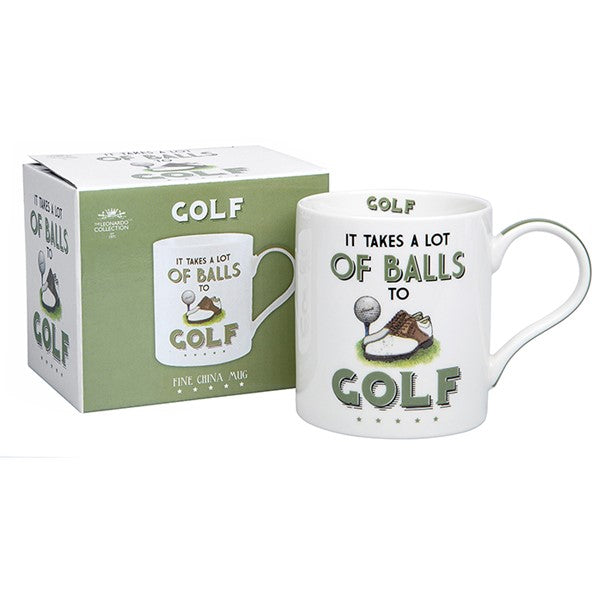 It Takes A Lot Of Balls Cheeky Sport Mug Golf