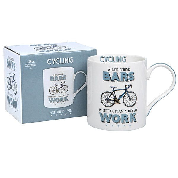 A Life Behind Bars Is Better Than A Day At Work Cheeky Sport Mug Cycling