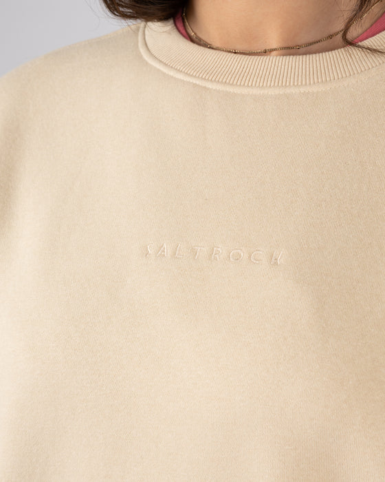 Saltrock Women's Perfect Set Womens Oversized Sweatshirt In Cream