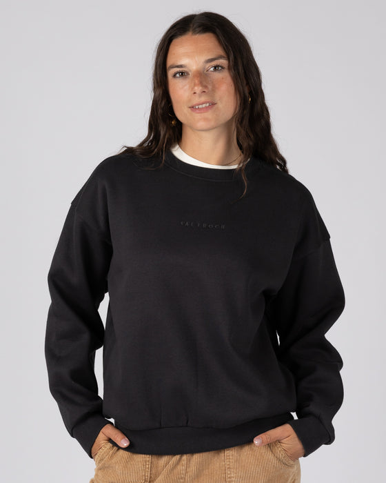 Saltrock Women's Perfect Set Womens Oversized Sweatshirt In Black