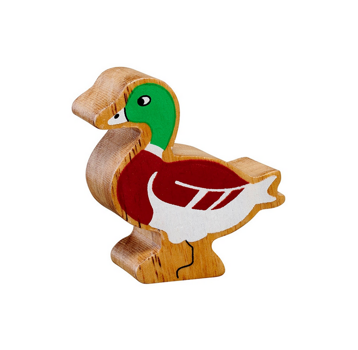 Lanka Kade Wooden Toy Natural Brown Duck