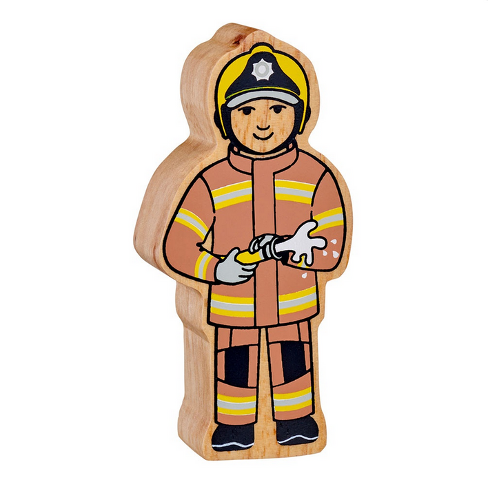 Lanka Kade Wooden Brown & Yellow Firefighter